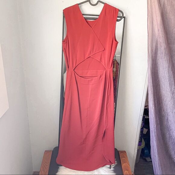 ALC Joselyn Cut Out Sheath Midi Dress Sleeveless 4 - Picture 6 of 8